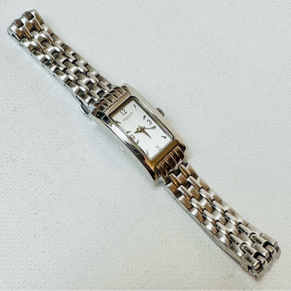 Vintage Kenneth Tank Women's Silver Watch Stainless 6.25" MAX Bracelet KC4440 - Picture 9 of 13
